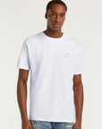 DENHAM T-SHIRT SWALLOW TEE CJ GRAPHIC CORE JERSEY WHITE