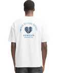DENHAM T-SHIRT WEAR BETTER BOX TEE HCJ HEAVY COTTON JERSEY WHITE