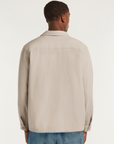 DENHAM OVERHEMD JOEY OVERSHIRT FSC STRUCTURE COTTON IRISH CREAM