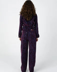 COSTER COPENHAGEN JAS DENIM JACKET DARK BLUE/BORDEAUX