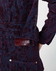 COSTER COPENHAGEN JAS DENIM JACKET DARK BLUE/BORDEAUX