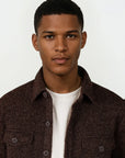 CISZERE OVERSHIRT DANI BOUCLE JAVA BROWN