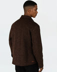 CISZERE OVERSHIRT DANI BOUCLE JAVA BROWN
