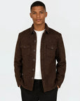 CISZERE OVERSHIRT DANI BOUCLE JAVA BROWN