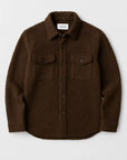 CISZERE OVERSHIRT DANI BOUCLE JAVA BROWN
