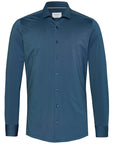 PURE H. TICO OVERHEMD THE FUNCTIONAL SHIRT UNI PETROL