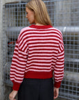 A-VIEW PULLOVER ELSE KNIT BORDEAUX/ROSE