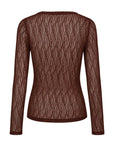 A-VIEW TOP EVALLA BLOUSE DARK BROWN