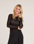 A-VIEW TOP EVALLA BLOUSE BLACK