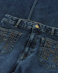FIFTH HOUSE JEANS INDIE FLARED NAVY BLAZER