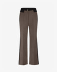 FIFTH HOUSE PANTS JAZ BLOCK CONTRASTERENDE DETAILS CHOCOLATE MARTINI