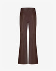FIFTH HOUSE PANTS JESSY FLARED VAN IMITATIELEER CHOCOLATE MARTINI