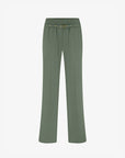 FIFTH HOUSE PANTS JENNY WITH LOGO BUCKLE ASH GREEN