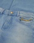 FIFTH HOUSE JEANS JACEY MET KETTING DETAIL BLUE FOG