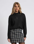 FIFTH HOUSE ROK JORDYN SKIRT CHECKED PATTERN NAVY NIGHT