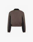 FIFTH HOUSE BOMBER JACKET JAZ CONTRASTERENDE DETAILS CHOCOLATE MARTINI
