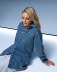 FIFTH HOUSE BLOUSE JENA LONG FRESH BLUE