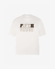 FIFTH HOUSE T-SHIRT JULY MET LOGO VAN STRASS SOFT WHITE