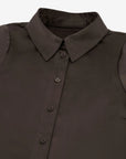 FIFTH HOUSE BLOUSE JOLINE HIGH COLLAR CHOCOLATE MARTINI