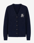 FIFTH HOUSE VEST OBERON CARDIGAN EVENING BLUE