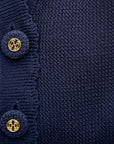 FIFTH HOUSE VEST OBERON CARDIGAN EVENING BLUE