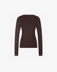 FIFTH HOUSE TOP JADAS BASIC RIBBED CHOCOLATE MARTINI