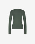 FIFTH HOUSE TOP JADAS BASIC RIBBED ASH GREEN