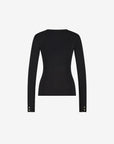 FIFTH HOUSE TOP JADAS BASIC RIBBED BLACK