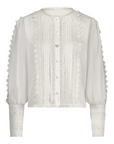 FIFTH HOUSE BLOUSE GENEVE BRODERIE EN BALLONMOUWEN STAR WHITE