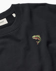 FORÉT SWEATSHIRT FISH BLACK
