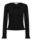 A-VIEW TOP FABI KNIT BLACK