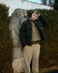 FORÉT SWEATSHIRT ELM HALFZIP ARMY