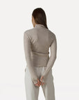 ANOTHER-LABEL TOP ENITH L/S SANDSHELL