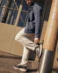BLACKSTONE MEN SCHOENEN V-RILEY RUNNER SNEAKER ASPHALT