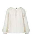 COSTER COPENHAGEN BLOUSE SHIMMER TOP CREME