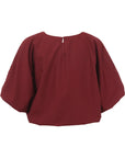 SISTERS POINT BLOUSE GUFO-TOP BORDEAUX