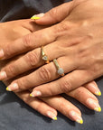 FREAKY NAILS GELNAGELS PRESS-ON GOLDEN DAISY YELLOW FLORAL ♥
