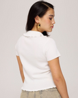 HARPER & YVE TOP SEMMY-SS ECRU