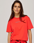 HARPER & YVE T-SHIRT RHINESTONE-SS SPICY RED
