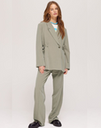 HARPER & YVE PANTS POPPY BROEK STRIPE TAUPE