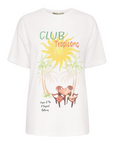 HARPER & YVE X TESSA T-SHIRT TROPICAL-SS OFF WHITE