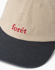FORÉT CAP HAWK WASHED 2-TONE CAP KHAKI/NAVY