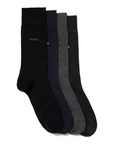 BOSS MEN BLACK GIFTSET SOKKEN SET VAN VIJF PAAR BLACK/GREY/BLUE