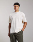 AEDEN T-SHIRT HIRO TEE WHITE CAP GREY