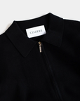 CISZERE VEST COLBY KNITTED FULL ZIP BLACK