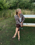 SISTERS POINT BLOUSE IRINE-SH3 BERRY CHECK