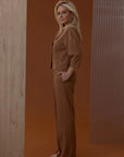 FIFTH HOUSE PANTS IVEY DARK CAMEL