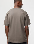 GENTI T-SHIRT RELAXED FIT TECH JERSEY BROWN