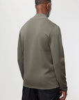 GENTI PULLOVER COOL DRY TURTLE HALF ZIP ARMY