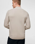 GENTI PULLOVER COOL DRY TURTLE 3 BUTTONS BEIGE